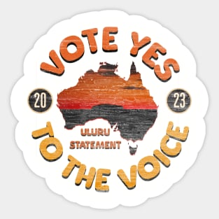 Vote YES to Indigenous Voice to Parliament Australia Sticker